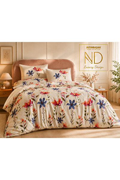 Altınbaşak Creaforce Double Duvet Cover Set Primavera Ivory