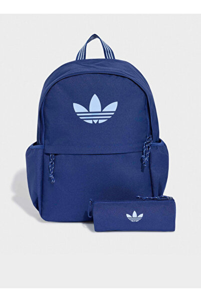 adidas Logo Print Backpack for Kids 8-13 Years with Pencil Pouch - 17 L