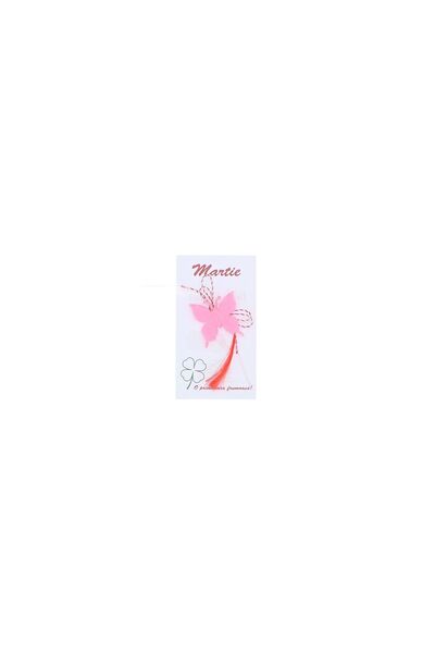 ButicCochet Broșă Martisor, Buticcochet, fluture, pâslă, 3 cm, Roz - MR529