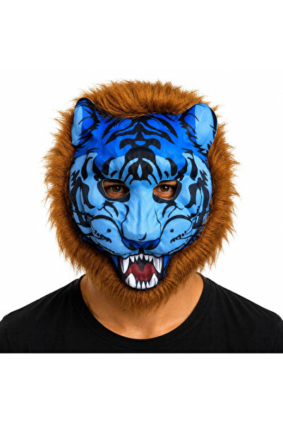 pınaxar Brown Mane Blue Tiger Eva Mask