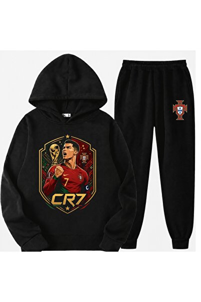 SVART WEAR Set trening pentru copii cu imprimeu Cristiano Ronaldo, 100% bumbac