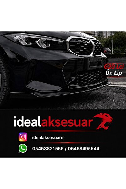 idealaksesuar Bmw 3 Serisi G20 Lci Piano Black Ön Lip 2023+ 2 Parça