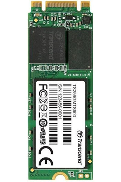 Transcend MTS600 SSD 256GB M.2 Τύπου με σύνδεση SATA III