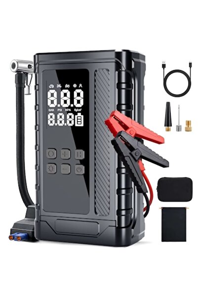 Nexonix Starter Auto cu Compresor Aer Nexonix®, 1000A, Booster Baterie Auto 1...