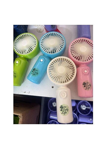Genel Markalar Curly Life Mini Taşınabilir El Fanı – 5 Saat Çalışma Süresi Şa...
