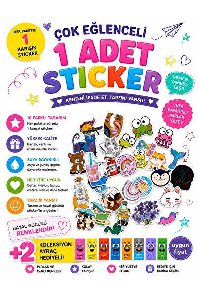Pembe Yayınevi Sticker - Defter, Telefon, Tablet, Bilgisayar, Ajanda, Journal...