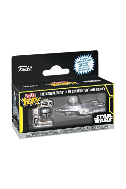 Funko Bitty Pop! Figurine din vinil: Star Wars - The Mandalorian în N1 Starfi...
