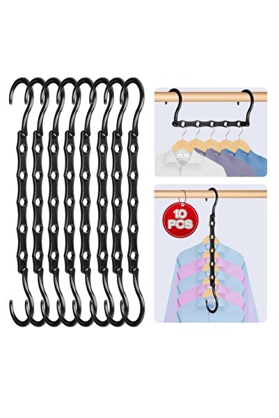 Generic Space Saving Magic Hangers Black 26 Pack, Sturdy Plastic Closet Organ...