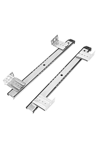 Generic 2pcs Keyboard Tray Slides Under Desk Mount Heavy Duty Slide Out Brack...