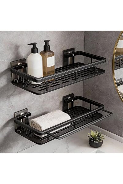 Generic Shower Caddy Shelf 2 Pack, Thickened Upgraded Version, Adhesive Black...