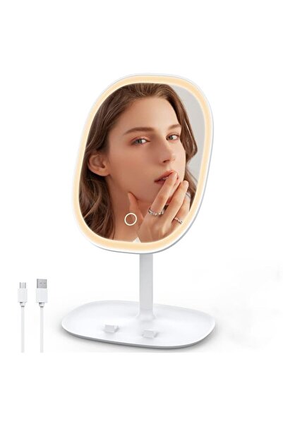Generic Excefore Lighted Makeup Mirror, Rechargeable Double Sided Magnifying ...