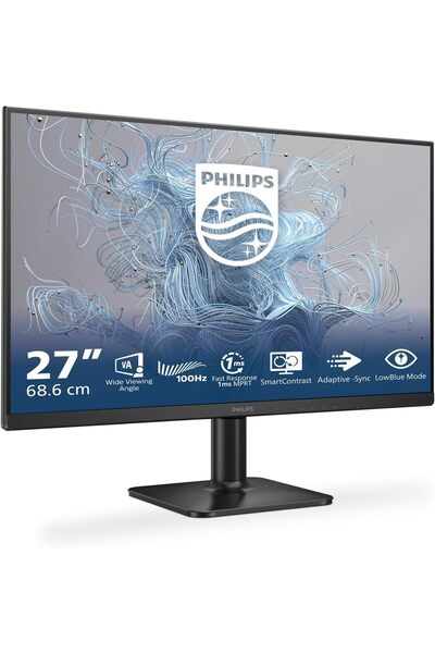 Philips 27" 27E2N1100L-01 Full Hd 1920X1080 100 Hz D-Sub Hdmi Siyah Monitör