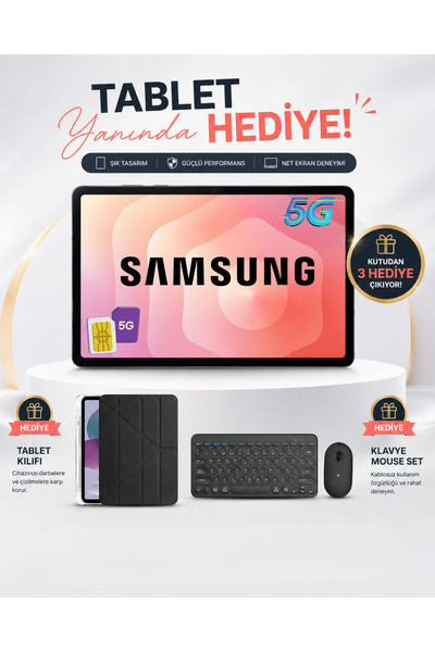 Samsung Galaxy Tab S11 5G Simkart Uyumlu 12GB ram 128GB 11 inç Dynamic AMOLED...