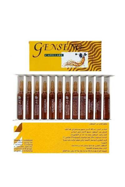 GENSENG CAPILLARE أمبولات الجينسنغ لنمو الشعر وعلاج تساقط الشعر |   10 مل × 1...