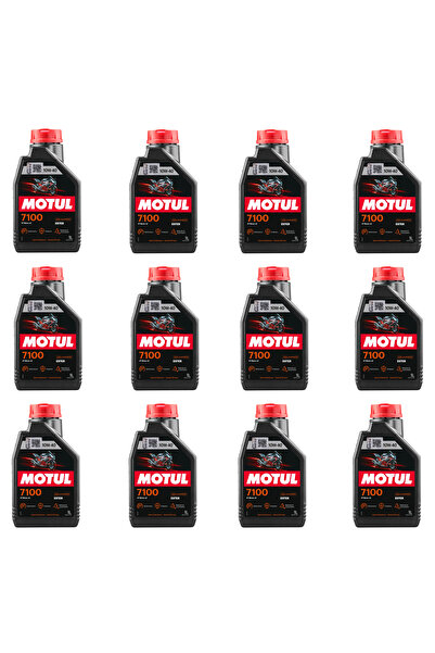 Motul 7100 10W40 4T Motosiklet Yağı 1 Lt 12 adet