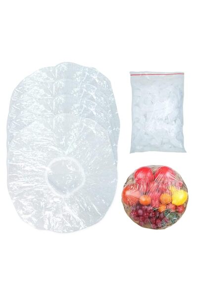 Generic JIAYUE Fresh Keeping Bags Food Covers, 100 Pcs Plastic Bowl Covers El...