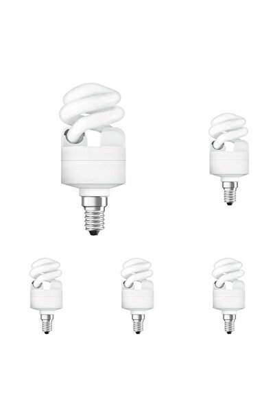 Generic Osram Dulux Mini Twist 8W E14 Fluorescent Bulb Warm White 430lm (Pack...