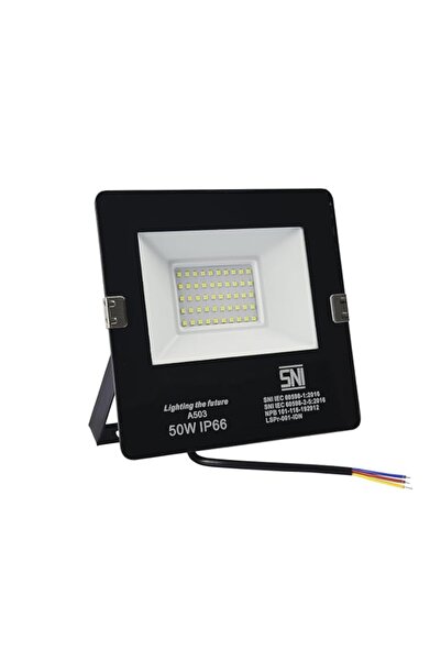 Generic 50W 220V AC Wired LED Flood Light, Clear Lens Transparent Outdoor Flo...