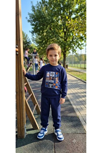 tuma collectıon Boy's Tracksuit Set Sweatshirt Bottom Two-Thread Seasonal Cas...