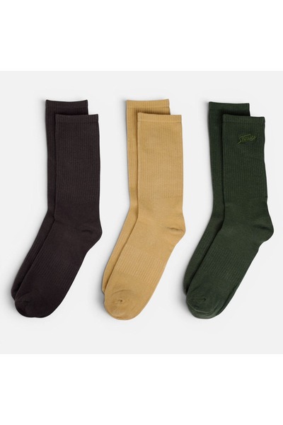 OEM Pachet de 3 șosete casual pentru bărbați, cu bandă elastică și broderie -...
