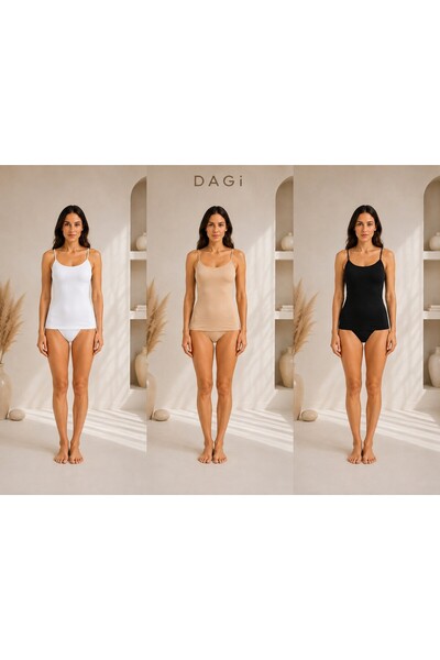 Dagi Women's Basic 95% Cotton 5% Elastane – Flexible, Soft and Comfortable Da...