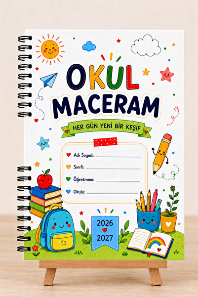 beticraft A5 Spiralli Okul defteri, 40 yaprak 80 sayfa, Çizgili defter