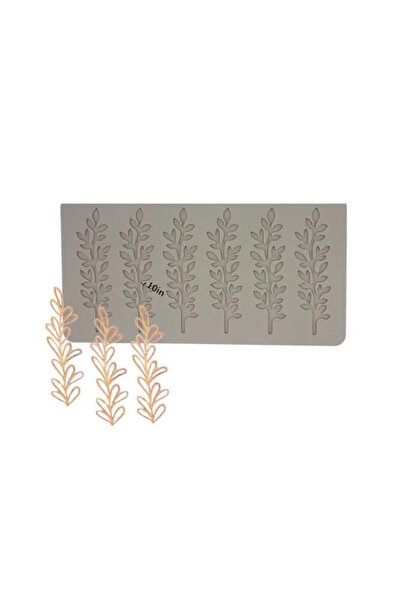 Bezos Leaf Patterned Lace Silicone Sk-Dekor11
