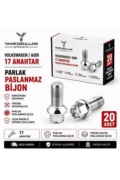 YANIKOĞULLARI OTOMOTİV VOLKSWAGEN / AUDI PARLAK PASLANMAZ BİJON | 17 ANAHTAR ...