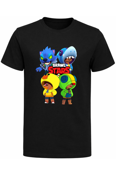 Efendioğlu Design Brawl Stars Leon Printed Kids T-Shirt Game Characters Gamer...