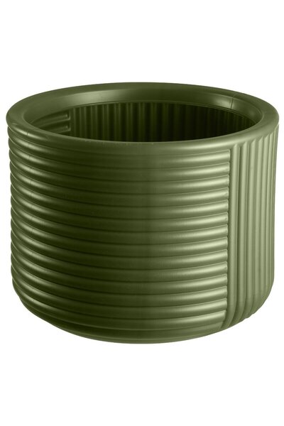 OEM Ghiveci din plastic Critex, Ira, rotund, verde, 38 x 30 cm