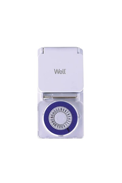 OEM Priza programabila mecanic Well TIMER-MEC-03-WL, 16 A, interior / exterior