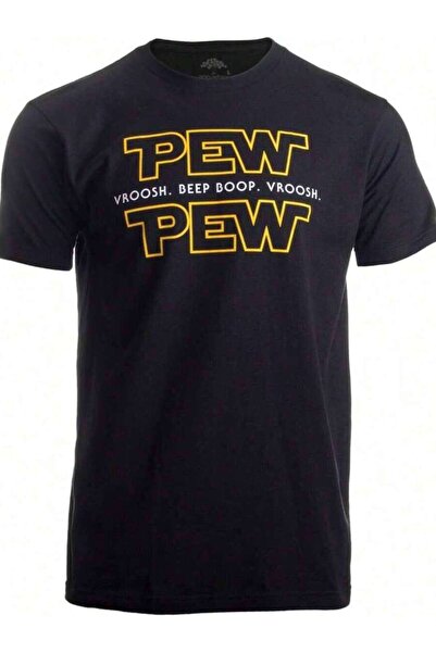 k222 Raphic Tees Playeras De HombrePew Pew Wars | Fun Sci-Fi Space Star Noise...