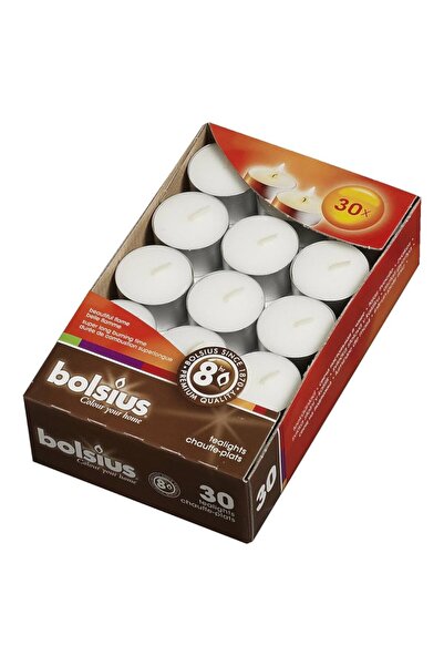 Bolsius Lumanare Pastila, 8 Ore, 30 Bucati