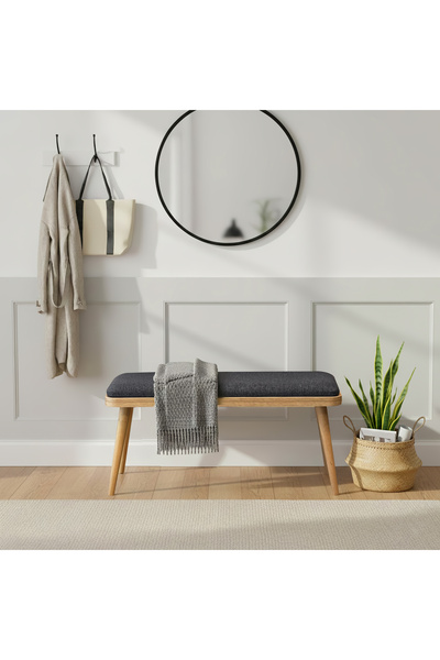 Uvi Collection VİNA MİNİ BENCH KARİNA MEŞE ANTRASİT