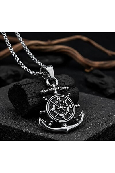 voyageaccessory Stainless Steel Marine Design Sailor Men's Anchor Compass Pen...