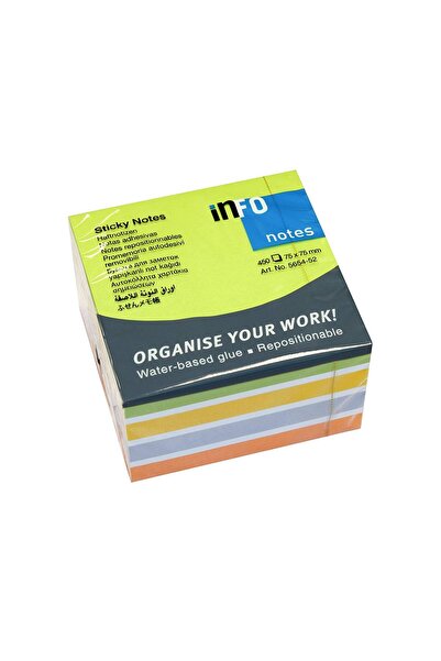 MC Micostore Adhesive notes 75*75mm 450 sheets info notes