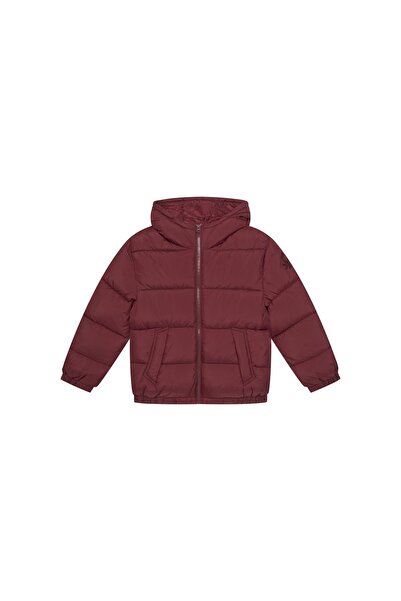 United Colors of Benetton Geacă de iarnă pentru băieți 2WU0CN06N Bordeaux