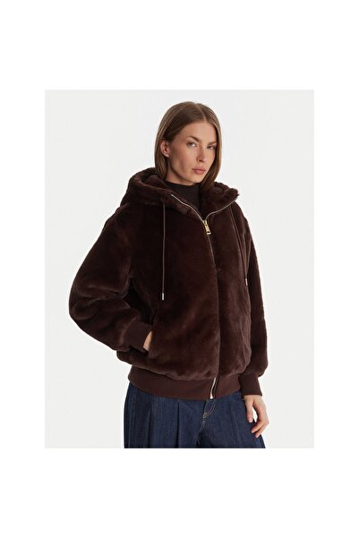 Guess Blană de damă W5BL66W3890 Maro