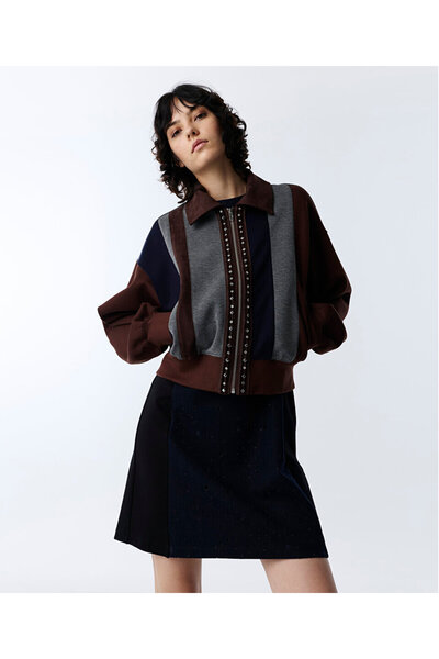 Twist KUMAŞ MIX TROK BASKILI SWEATSHIRT