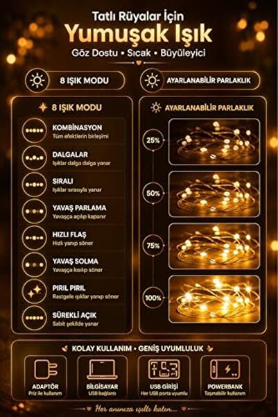 Aybilstore 8 MOD Perde Ledi 300 LED 3x3m 10 Sarkıt Led Yılbaşı Oda Dekoru Kumandalı Peri Perde Led
