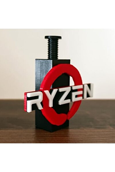 Aybilstore Ryzen Logolu Ayarlanabilir Ekran Kartı Tutucu - GPU Sarkma Önleyici Destek Aparatı (60mm