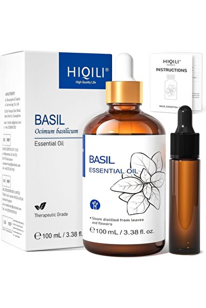 HIQILI Basil Essential Oil, Pure Natural for Skin Massage - 100 ml | Perfect ...