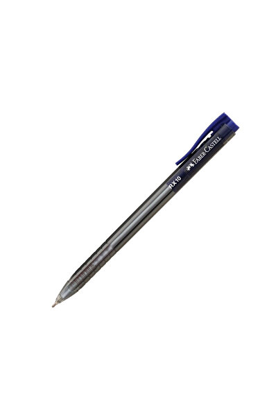 Faber Castell Roller 1.0mm semi-gel cu mecanism albastru rx10 faber-castell