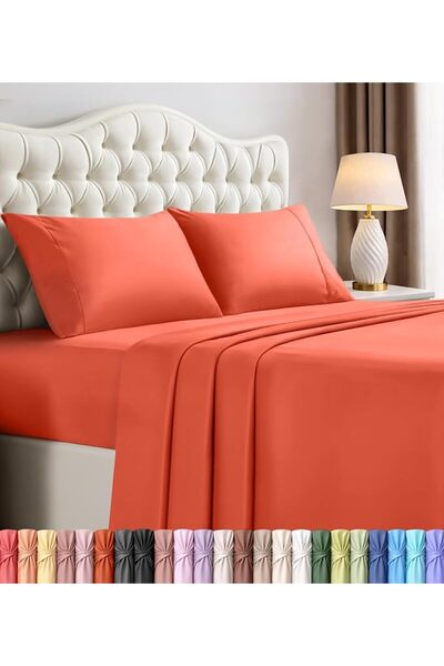 Utopia Bedding طقم شراشف سرير من يوتوبيا بيدينغ - نسيج ناعم من الياف المايكرو...