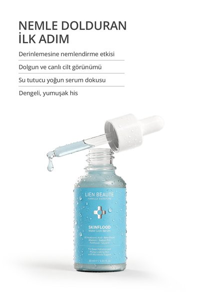 Lien Beaute Skinflood Derinlemesine Nemlendirici Canlandırıcı Bariyer Destekleyici Dolgun Görünüm Destek 5D Hyalüronik Asit Beta Glukan Sodyum PCA