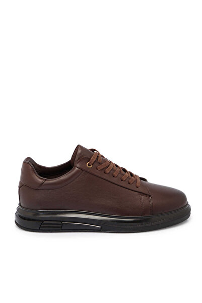 Tergan Kahverengi Hakiki Deri Erkek Sneaker - E25S1AY57415-A24