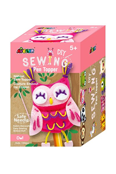 AVENİR Set de cusut DIY - decoratiune topper pentru creion - Bufnita