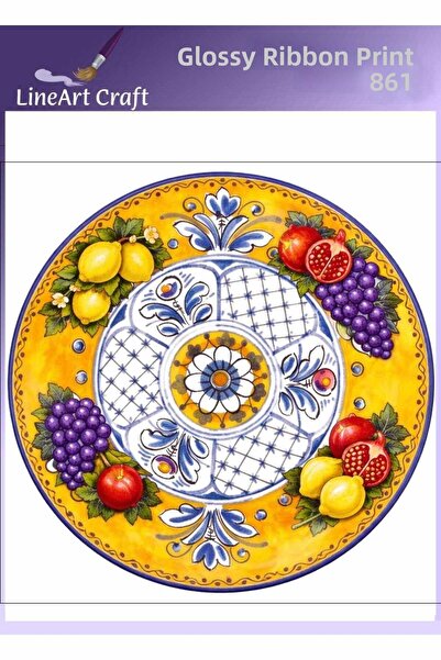 LİNEART Iron-On Rubon Transfer Printing for Wood & Fabric Transfer No:Rb861-3...