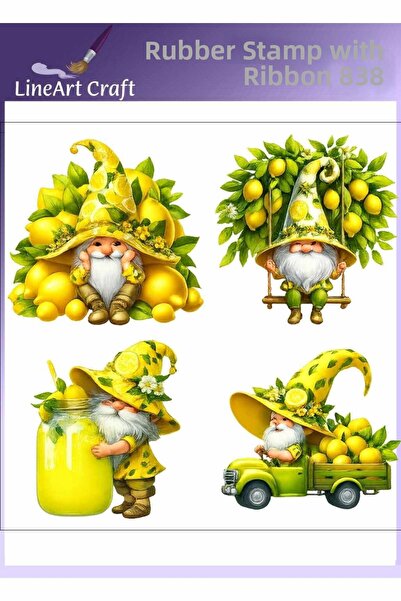 LİNEART Iron-On Rubon Transfer Printing for Wood & Fabric Transfer No:Rb838-3...