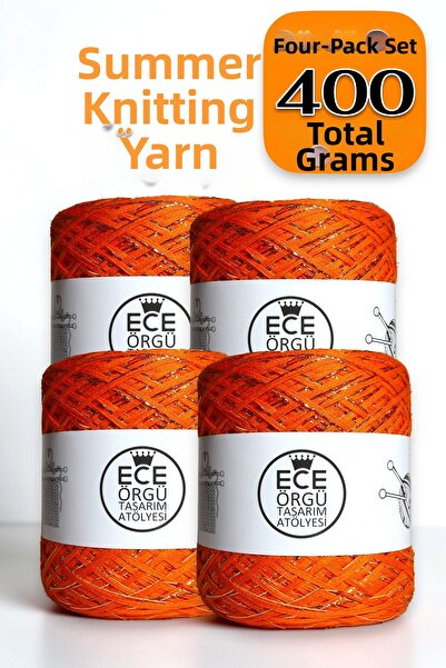 Ece Örgü Tasarım Atölyesi خيط حياكة من القطن الميرسيريزد الإيطالي متعدد الطبق...